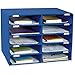 Classroom Keepers Sturdy Cardboard Mailbox, 10-Slot, Blue, 16-5/8