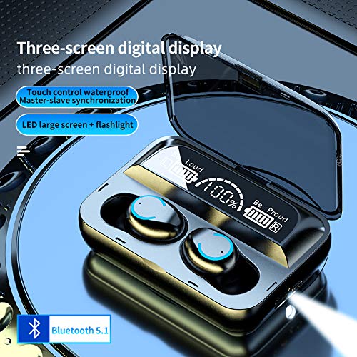RUIMING F9-47 Fone de ouvido com visor digital LED TWS Fone de ouvido Bluetooth 5.1 Fone de ouvido e
