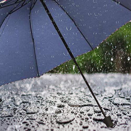 Image of KEKEMI 3 Fold Plain Pipine Umbrella for Men & Women