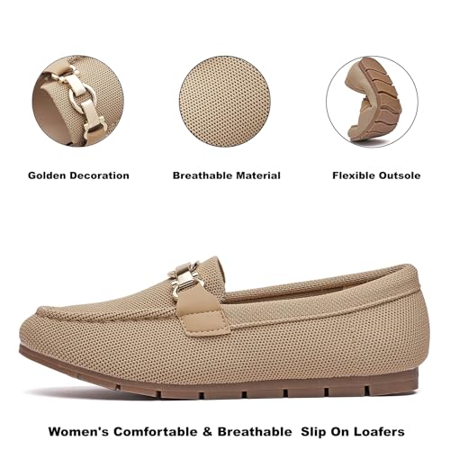 Image of Cvistpieo Loafers for Women Business Casual Shoes Comfortable & Lightweight Penny Loafers Slip On Work Flats