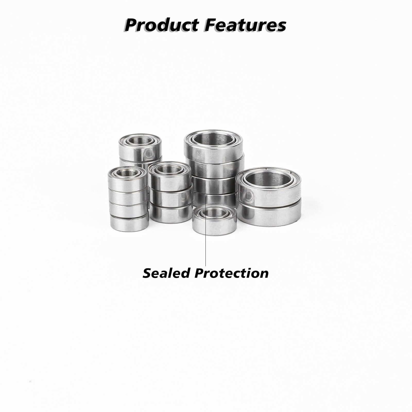 FEDCO Redcat Ascent 18 Bearing Kit Sealed Bearings for Redcat Ascent 18 Upgrade Parts 1/18 RC Crawler