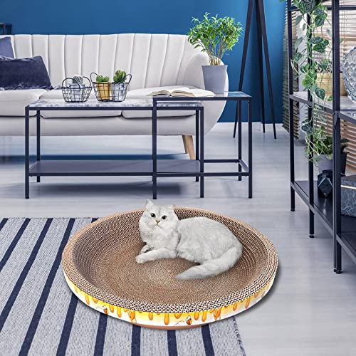 Baoblaze Espreguiçadeiras de Papelão para Arranhador de Gatos Bandeja de Arranhões para Proteger Móv