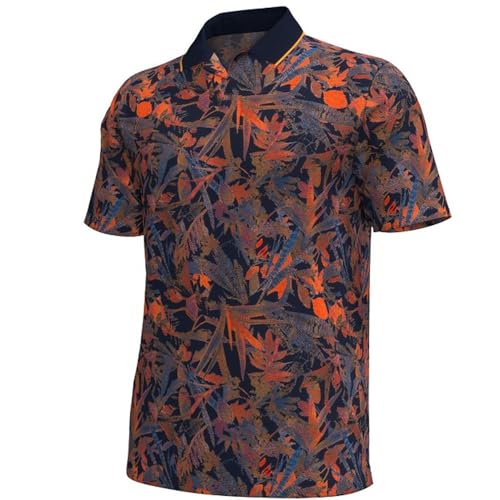 Under Armour New Men's Golf Iso-Chill Plant Etching Polo Phoenix Fire 2XL