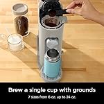 Ninja Pods & Grounds Single-Serve Coffee Maker, K-Cup Pod Compatible, Brews Grounds, Compact Design, 56-oz. Reservoir, 6-oz. Cup to 24-oz. Travel Mug Brew Sizes, Iced Coffee Maker, Stone, PB041ST - Image 5