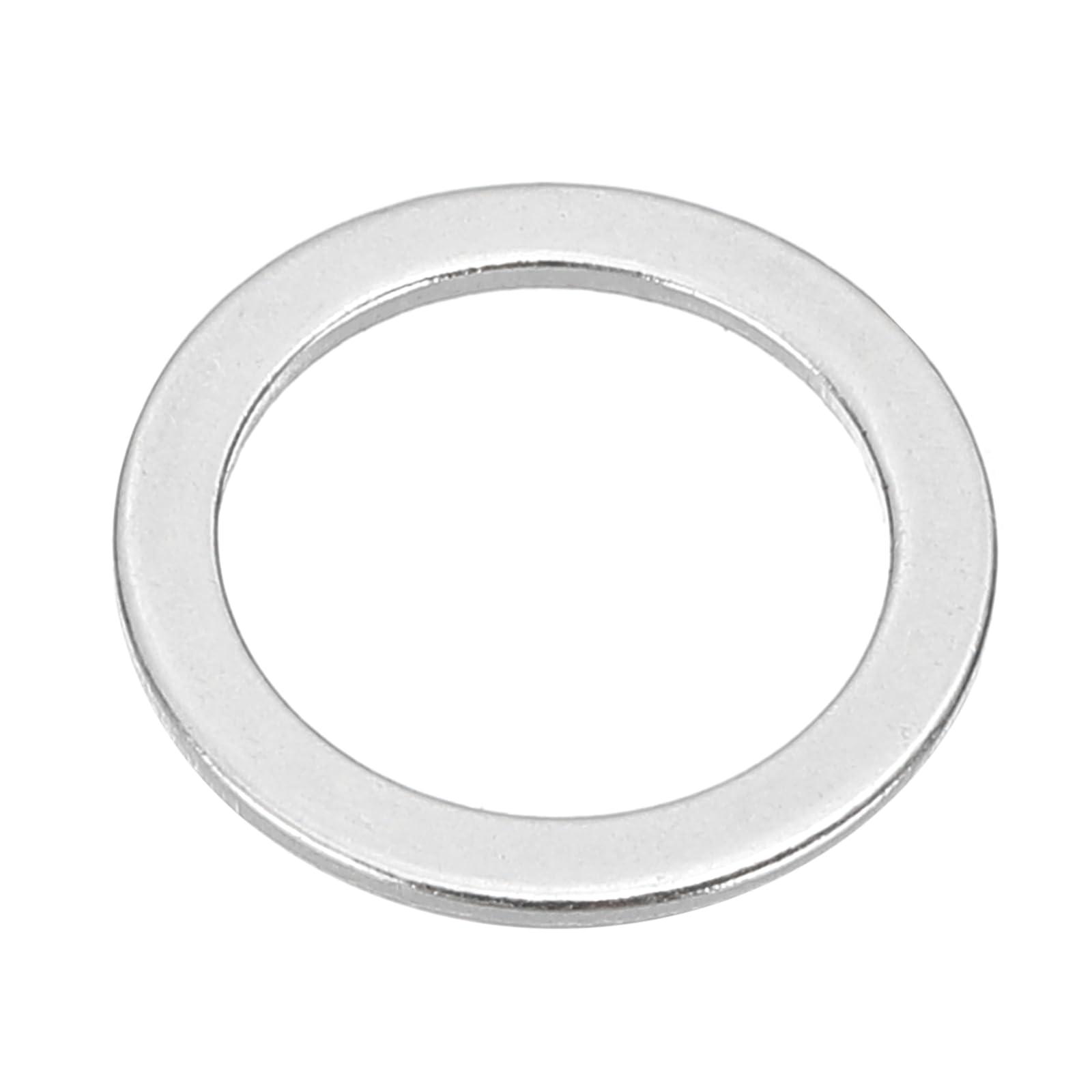 PATIKIL M12x16x1mm Flat Washers, 100 PCS Aluminum Automotive Drain Plug Gaskets Flat Ring Oil Crush Washer Spacers for Faucets Garden Bolts Screws Hose, Silver