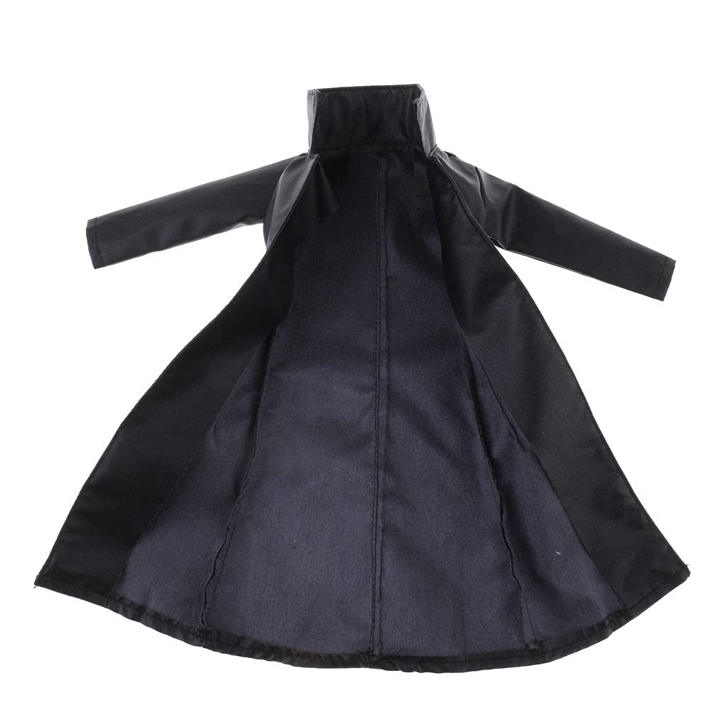 Amazon.co.jp: 1/6スケール男性 レザー ロングオーバーコート衣装 12