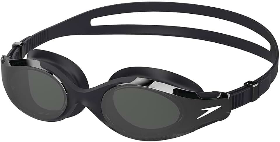 Speedo Hydrosity 2.0 Mirrored Lunettes de plongée pour Mixte Adulte, Black/Smoke/Silver Mirror, One Size