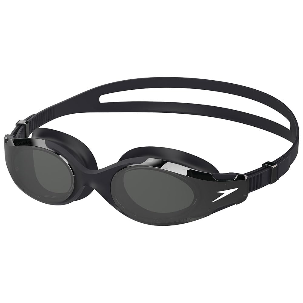 Speedo Unisex Hydrosity 2.0 Mirrored SwiMing Goggles | Enhanced Vision, Black/Gold, One Size