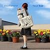 ZhuVantrix Take Me To North Carolina Tote Bag Reusable Grocery Bags Aesthetic Shopping Shoulder Handbag with Interior Pocket Lightweight & Washable Stylish North Carolina Travel Present for Women #5