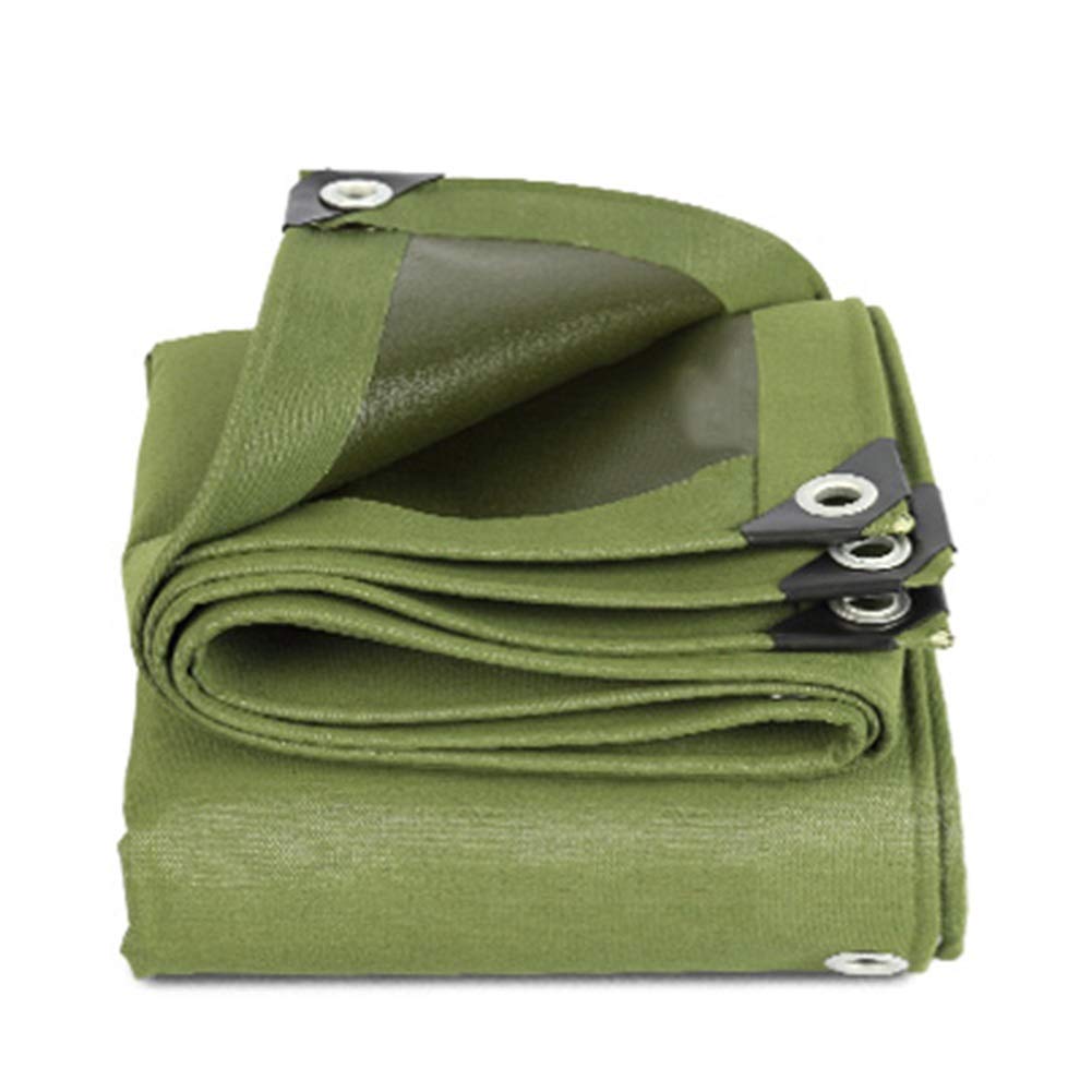 Lona pesada impermeable OKUOKA verde de 4mx8m con máxima protección anti-UV para camiones