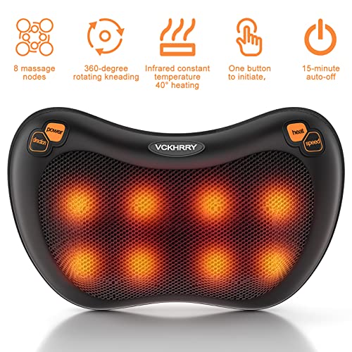 Cojin-Masajeador-Shiatsu-8-Cabezal-de-Masaje-Electrico-Masajeador-Espalda-Con-Funcion-de-Calor-para-Cervical-Piernas-Hombro-Relajacion-Hogar-y-Oficina