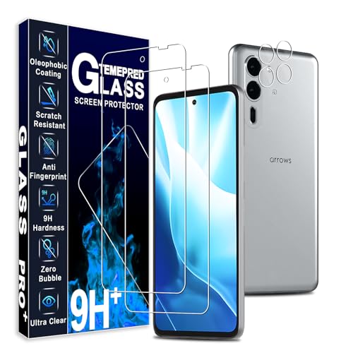 対応 Arrows We2 Plus ガラスフィルム 【国産旭硝子素材製?2枚 フィルム+2枚カメラレンズフィルム】Arrows We2 Plus F-51E 保護フィルム アローズWe2 Plus 用の 強化ガラス 超薄 硬度9H 耐衝撃 飛散防止 気泡