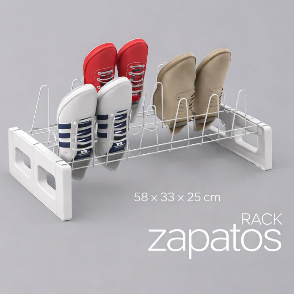 metaltex-zapatos-porte-chaussures-9-paires-blanc-58-x-33-x-25-cm image 3