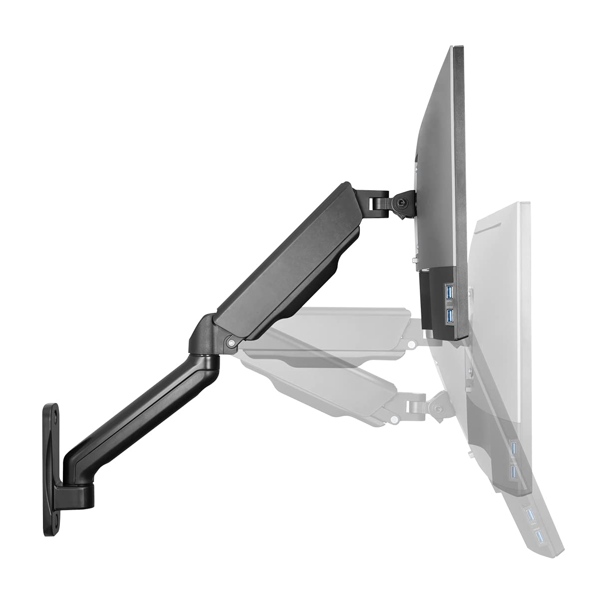 SOPORTE DE PARED PARA MONITOR LOGILINK 17-32", RESORTE DE GAS, 90-540 MM