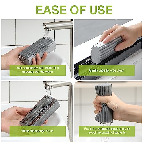 Damp Dusting Sponge Duster, Grey Dust Cleaning Sponge
