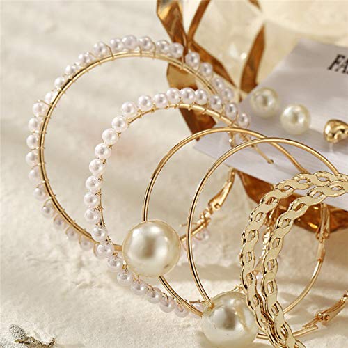 Gold-Toned Plated Earrings Combo Set