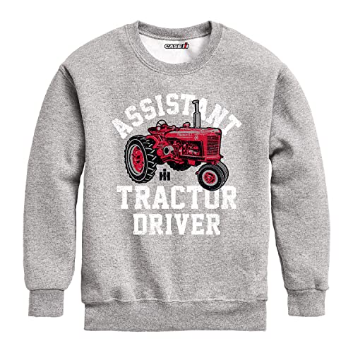 Country Casuals Farmall - Assistant Tractor Driver - Youth Crewneck Fleece Sweatshirt