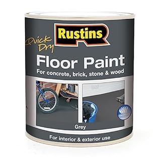 RUSTINS Quick Dry Floor Paint Grey 1ltr