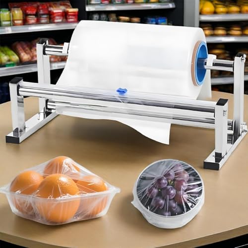 Dispenser manuale per film estensibile con taglierina scorrevole, adatto per tubi di carta da 76 mm, strumento di imballaggio efficiente per magazzini e mercati, ideale per traslochi e forniture di