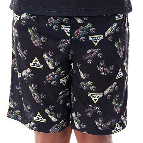 INTIMO Monster Jam Boys' Pirate's Curse MAX-D Grave Digger Monster Truck Pajama Set3