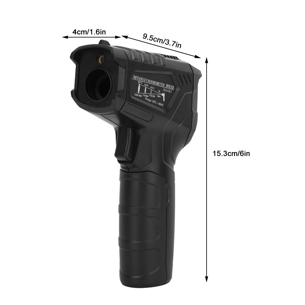 Pistolet termometru Ręczny pistolet do pomiaru temperatury na podczerwień Ręczny pistolet do pomiaru temperatury z uchwytem laserowym