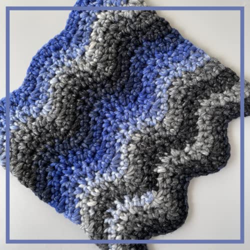 Image of Ombre Encore Chunky Ombre Yarn #5, 3-Pack (507Yds /420G), Hurricane Blue | Multicolored Bulky 5 Weight Yarn for Crocheting with Free Patterns - Chunky Acrylic Yarn for Knitting