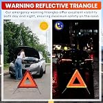 3 Pack Safety Triangles Kit, - Image 5