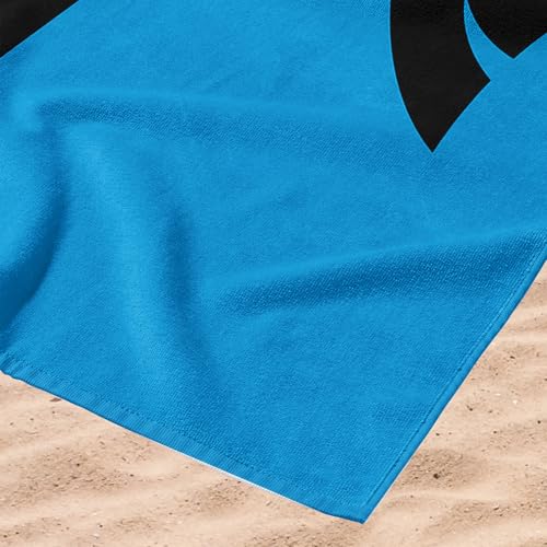 Image of Northwest NFL Carolina Panthers Microfiber Beach Towel, 30 x 60 Inches - Quick Dry, Sand Resistant, Lightweight, Highly Absorbent, Incisor Design