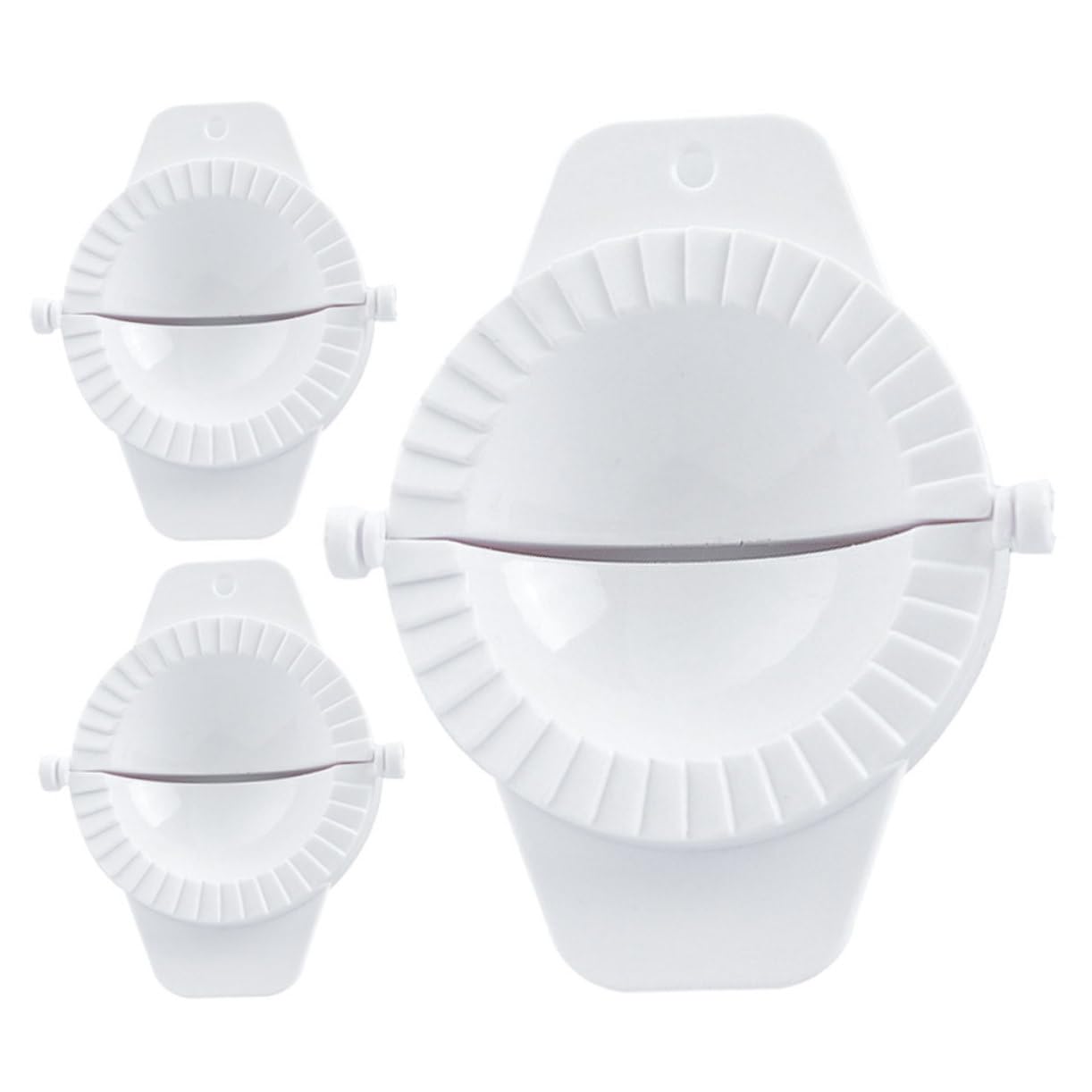 Healifty 3pcs Chinese Dumpling Maker Press Machine Non-slip Handle Manual Dumpling Wrapper Machine for Making