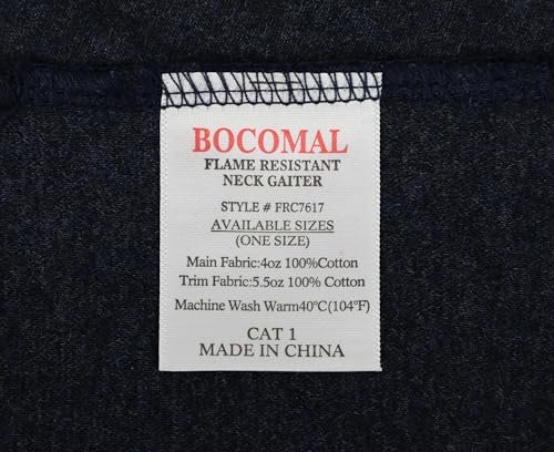 Image of BOCOMAL FR Neck Gaiter Face Mask for Summer 4oz EX Lightweight Flame Resistant Welding Hood-CAT1
