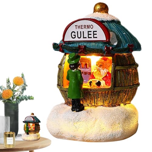 Maison de Village de Noël LED pour décorer un meuble sans effort