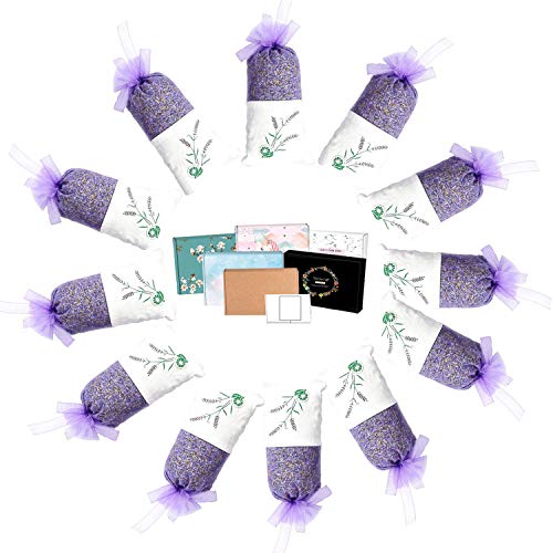 TooGet Sachês Perfumados de Lavanda Flores Secas Sacos de Lavanda Natural Ultra Blue Sachês de Lavan