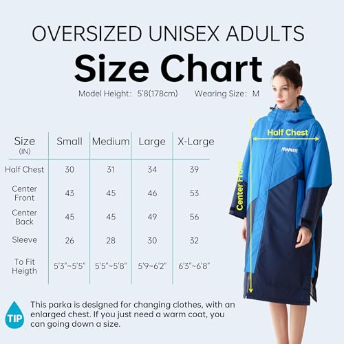 Oversized-Waterproof-Swim-Parka-Unisex-Hooded-Changing-Robe-Long-Sleeve-Sherpa-Fleece-Lined-Warm-Surf-Poncho