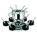 Kela 10775 Drehbares Fonduekarussell-Set, Fleischfondue, 23-teilig, Für 6 Personen, Edelstahl, 1,7 l, Astana