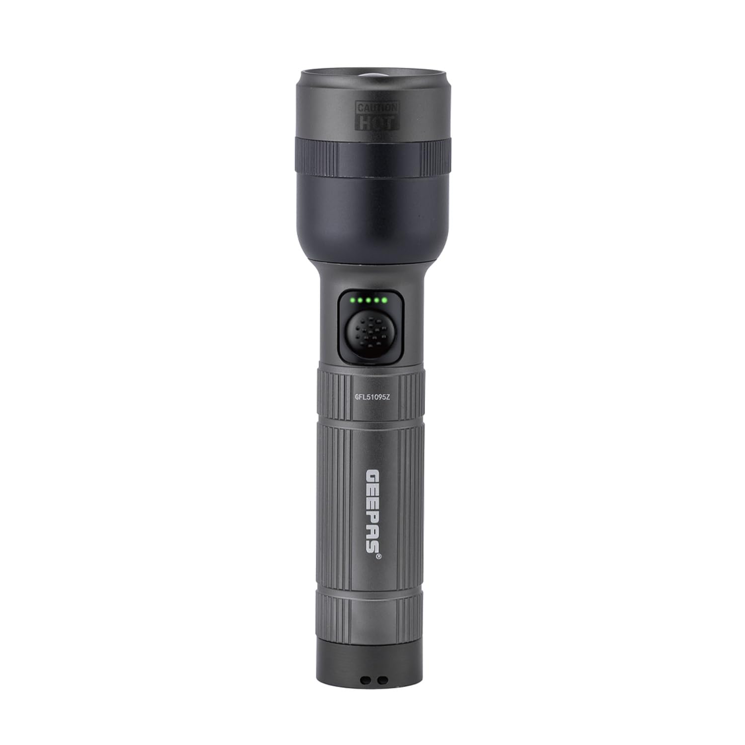Geepas Zoomable Led Flashlight 1500 Lumen Rechargeable Torch 10H Runtime from B&Q