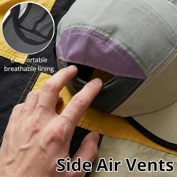 Image of Venzina Summer Cap for Men UPF 50+ Sun Protection Ultra Lightweight Breathable for Cricket Running Gym Tennis Cycling