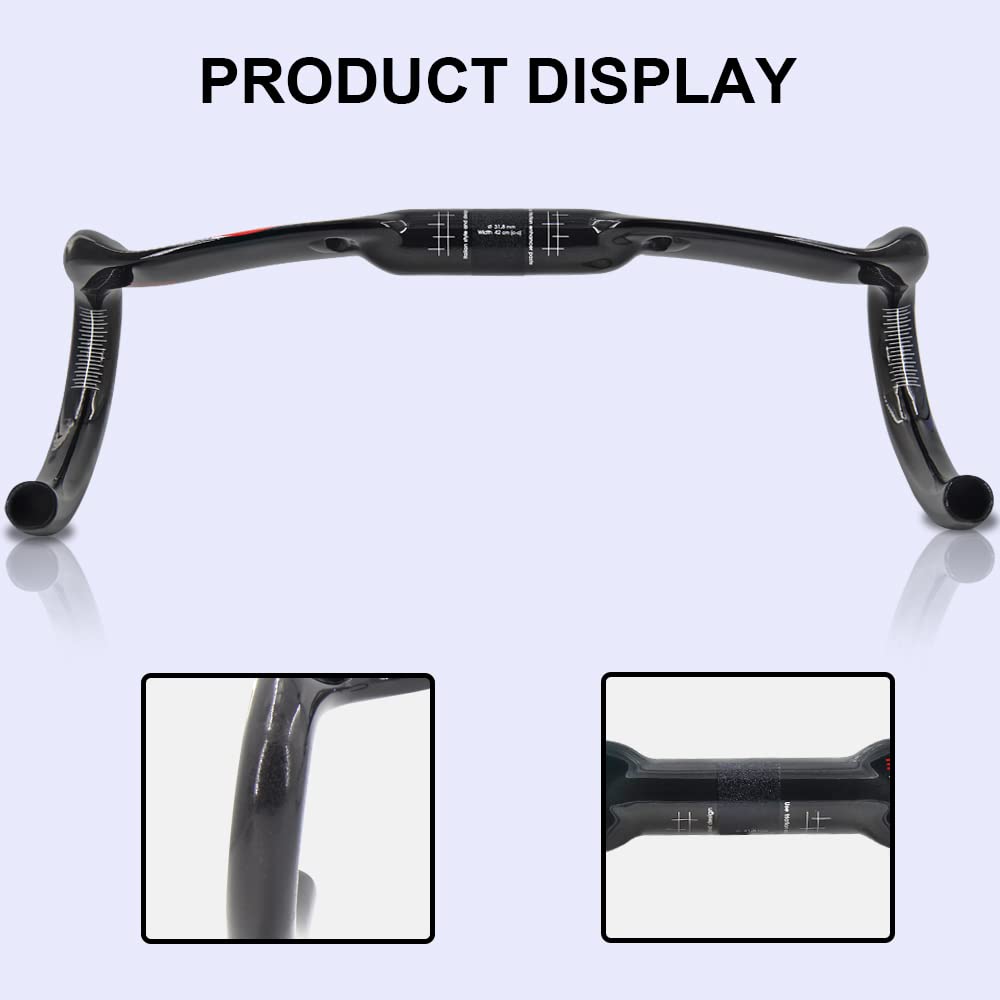 RXL SL Cintre Carbone Route 31.8mm 42 420mm - Guidon Vélo de Route Plat