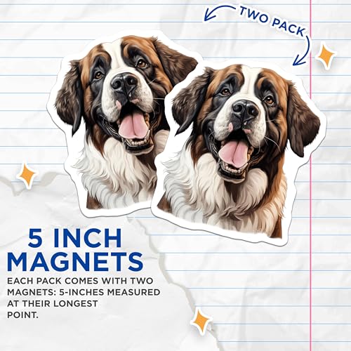 (2 Pack) Imanes Saint Bernard para Decoración de Cocina miniatura 3