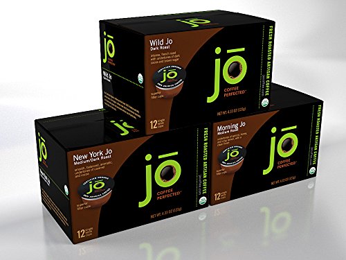 SINGLECUP JO VARIETY PACK: 36 Cup Single Serve Organic Coffee for Keurig K-Cup Brewers, Keurig 1.0 & - //coolthings.us