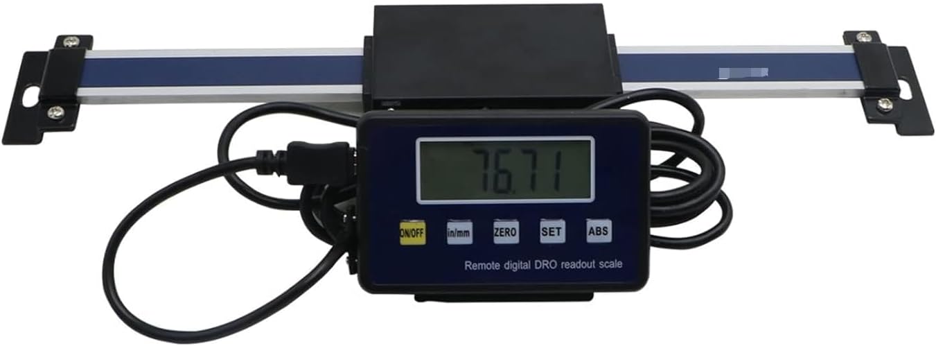 Linear Scale, 0-150mm/0-200mm/0-300mm Digital Table Readout Linear Scale DRO Magnetic Remote External Display for Mill Lathe,0-300mm-1