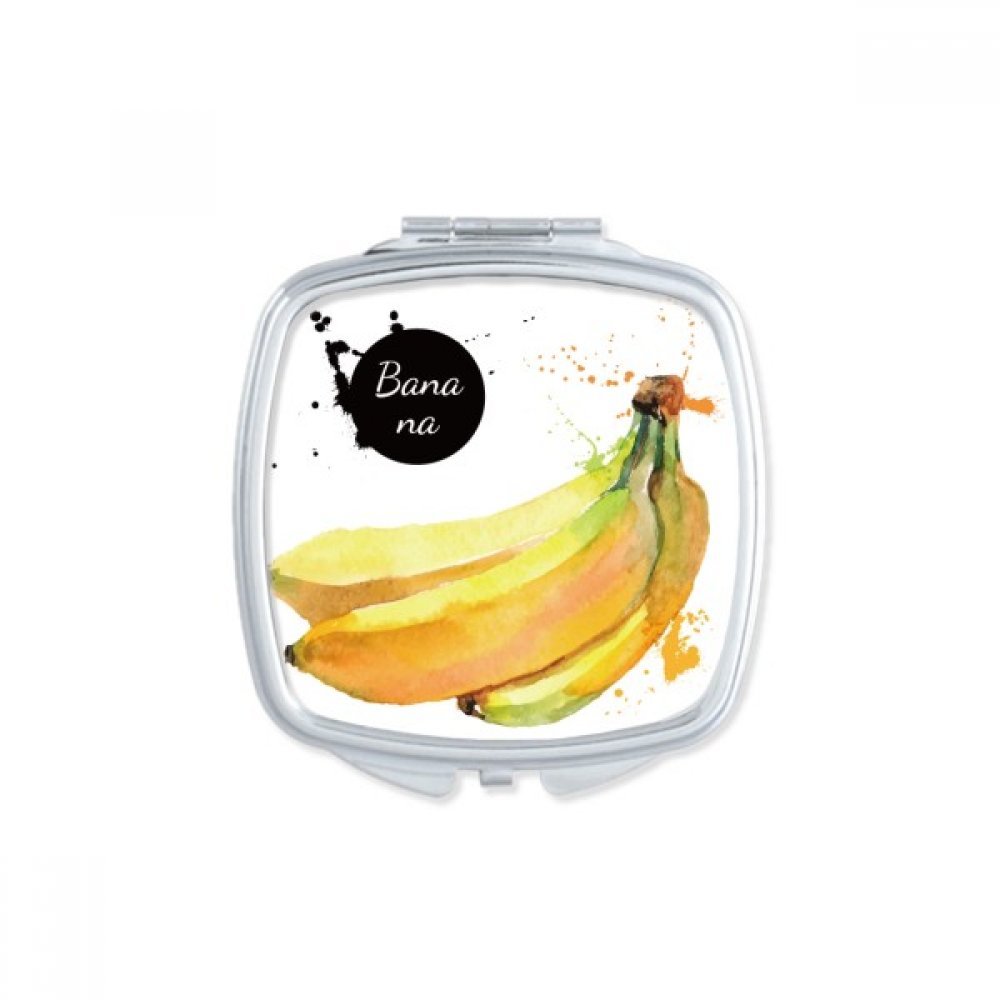 Miroir de poche compact aquarelle fruit place maquillage portable