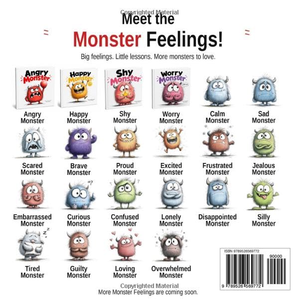 Image of Angry Monster: A Children's Picture Book About Anger Management and Big Feelings for Kids Ages 3-7 | Calm Down Strategies for Tantrums, Frustration, and Toddler Meltdowns (Monster Feelings)