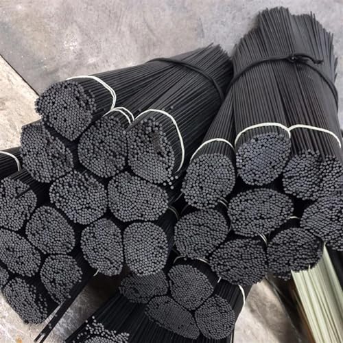 2Pcs High Strength 500mm Diameter 1.0-14.0mm Bar Carbon Fiber Rod Carbon Fiber Square Tube(1.0x500mm)