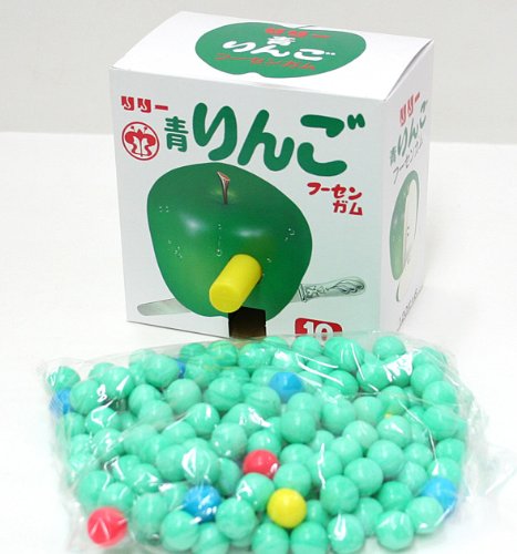 Amazon | 玉出しガム 青リンゴ味 10円 120付【駄菓子】 | リリー