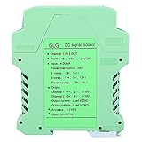 Elprico DC Signal Conditioner, 4~20mA Modul Signal Isolator Transmitter Conditioner, DC Spannungs- und Stromsignal Isolator für Zweidraht-, DREI-Draht-Sender(1 in 2 Out 0-10V)
