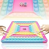 Big Pop Game Chess Board Fidget Toy, Macaron Push Bubble Popper Fidget Sensory Toy for Kids,...