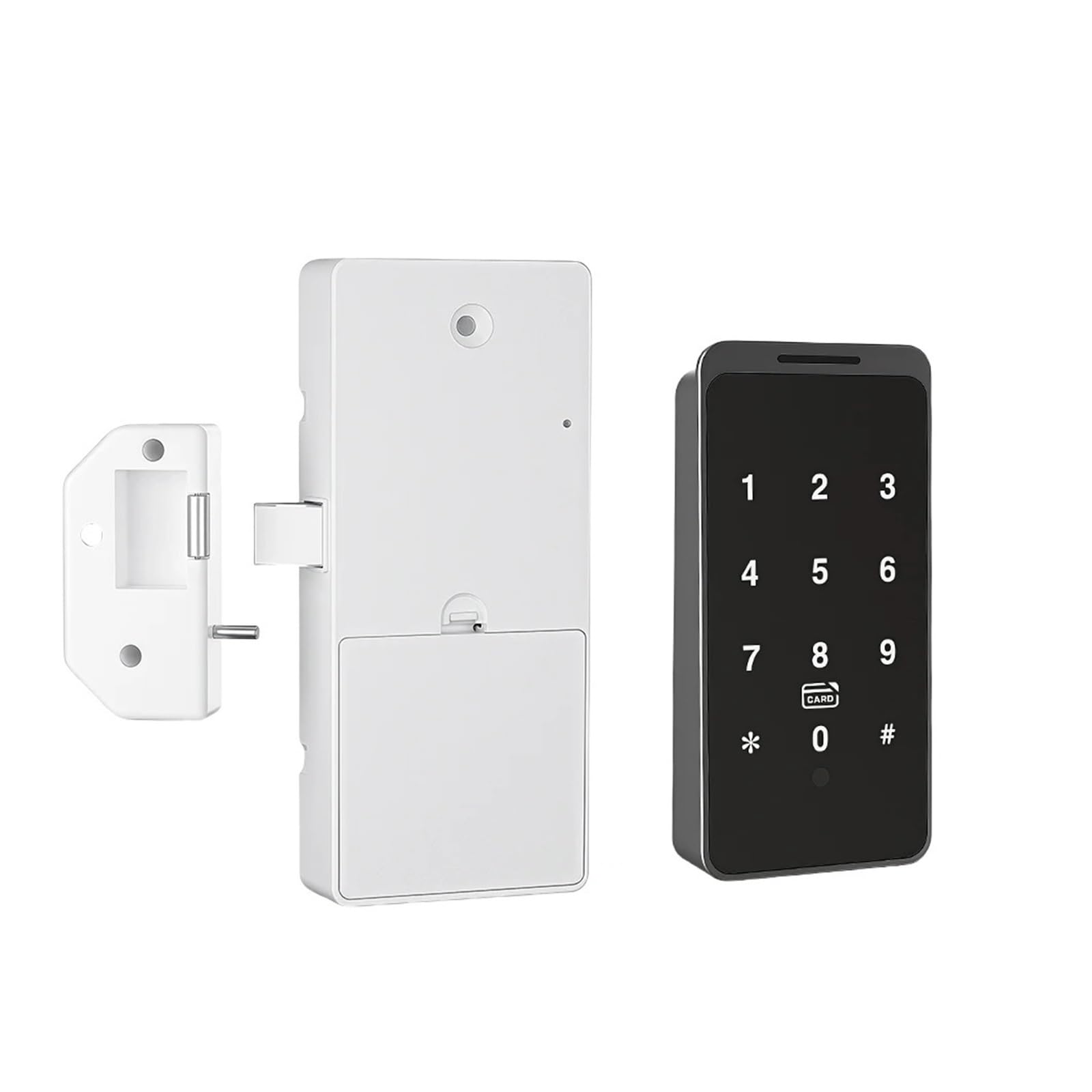 DIGNIFE Smart Door Lock, Bluetooth Smart Wooden Cabinet Drawer Lock Password Card APP Unlock Electronic Lock