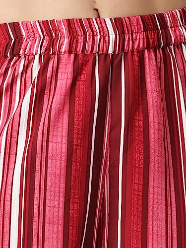Image of POPWINGS Casual Printed Trouser for Women || Loose Fit Trouser for Women || Stylish Pull-On Trouser for Women || Casual Summer Trousers for Women || Relaxed Fit Full-Length Women Trouser