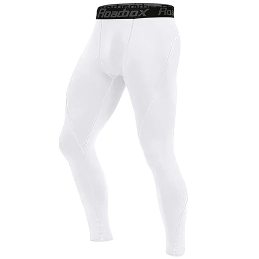 Roadbox Compression Pants Men Cooling Dry Base Layer Bottoms Outdoor Sports Cycling Tights Leggings for Basketball Football Running