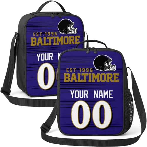 Image of Baltimore Lunch Bag Custom Name and Number Personalized Gifts